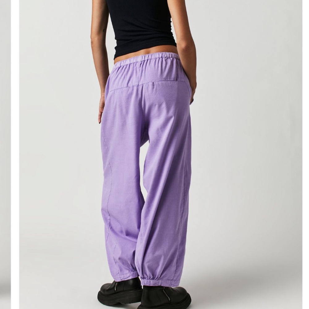 Free People Lavender Wide-Leg Pants - Picture 2 of 5